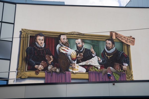Count Philips van Horne, pictured here on a building in Weert.